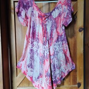NWT Tie Dye Mini Dress Size M